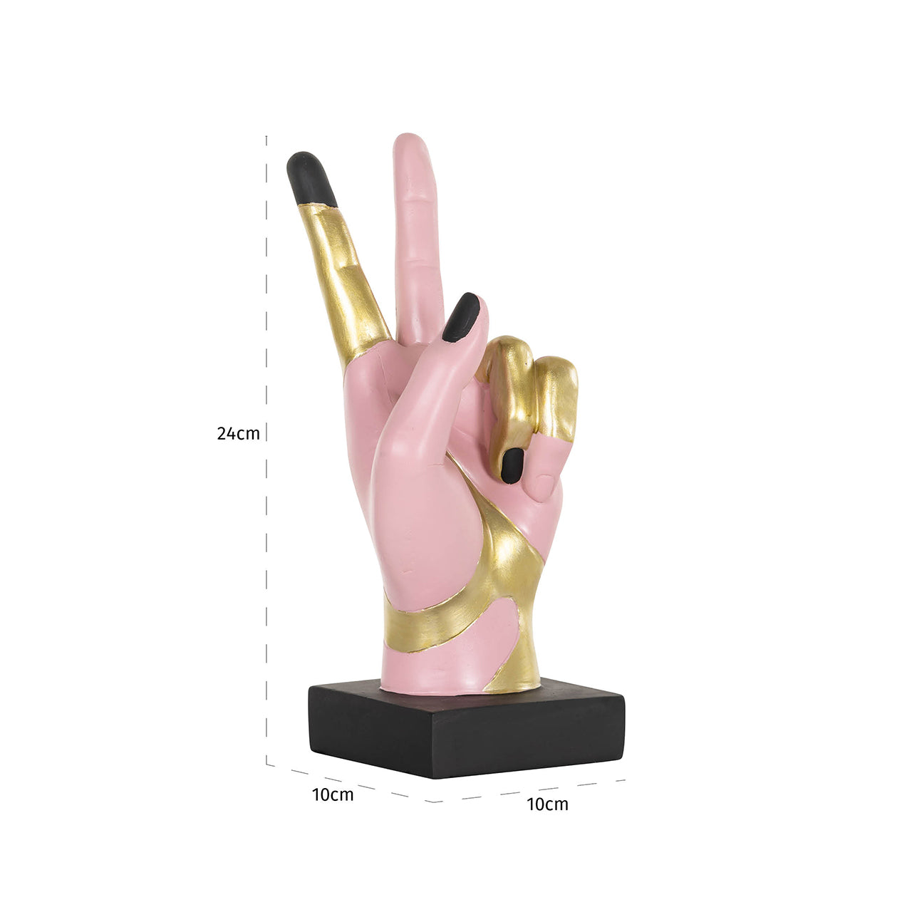 Dekoratīvs priekšmets Richmond Interiors Tammy 24/10/10 cm Pink - N1 Home