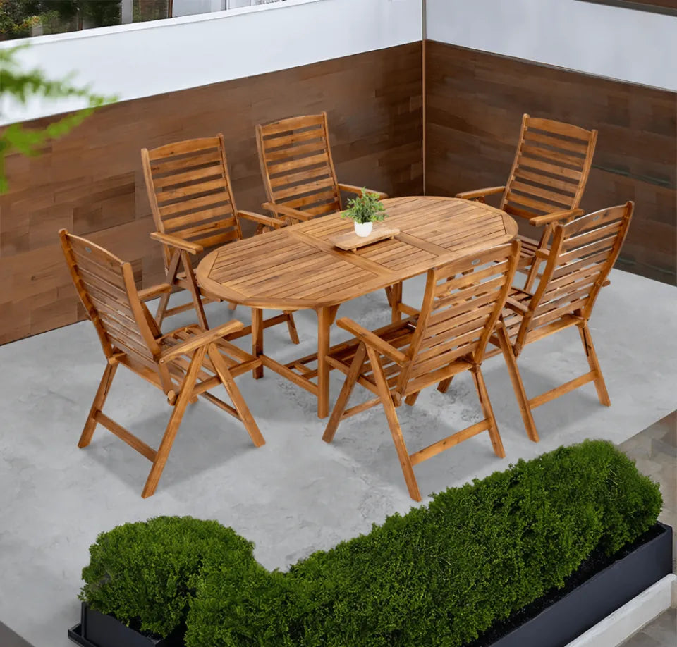 Koka dārza komplekts Akada Ovalle  akācija - N1 Home