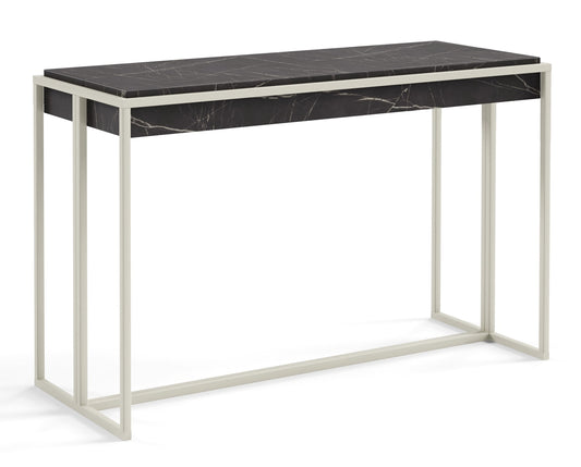 Konsole Aristo 78/18/100 cm melns Pietra Grigio/kašmirs - N1 Home