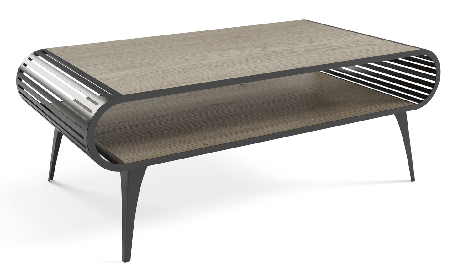 Kafijas galds Aristas 120/60/44 cm Kremona kannolo/melns - N1 Home