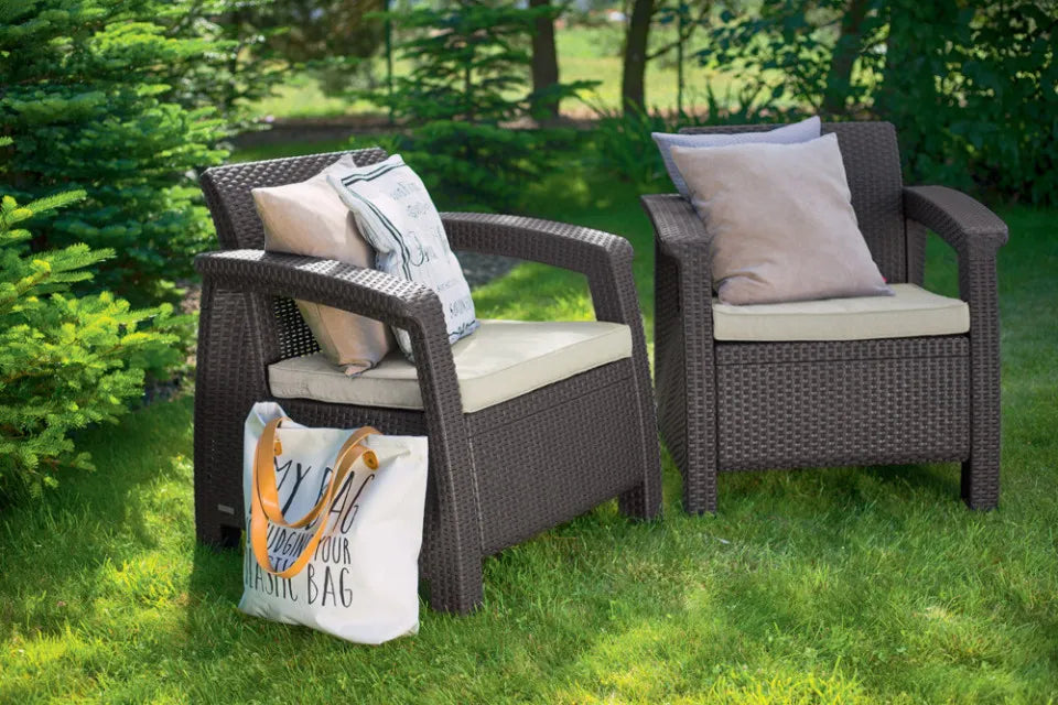 Dārza komplekts Korfu Weeky brūns - N1 Home