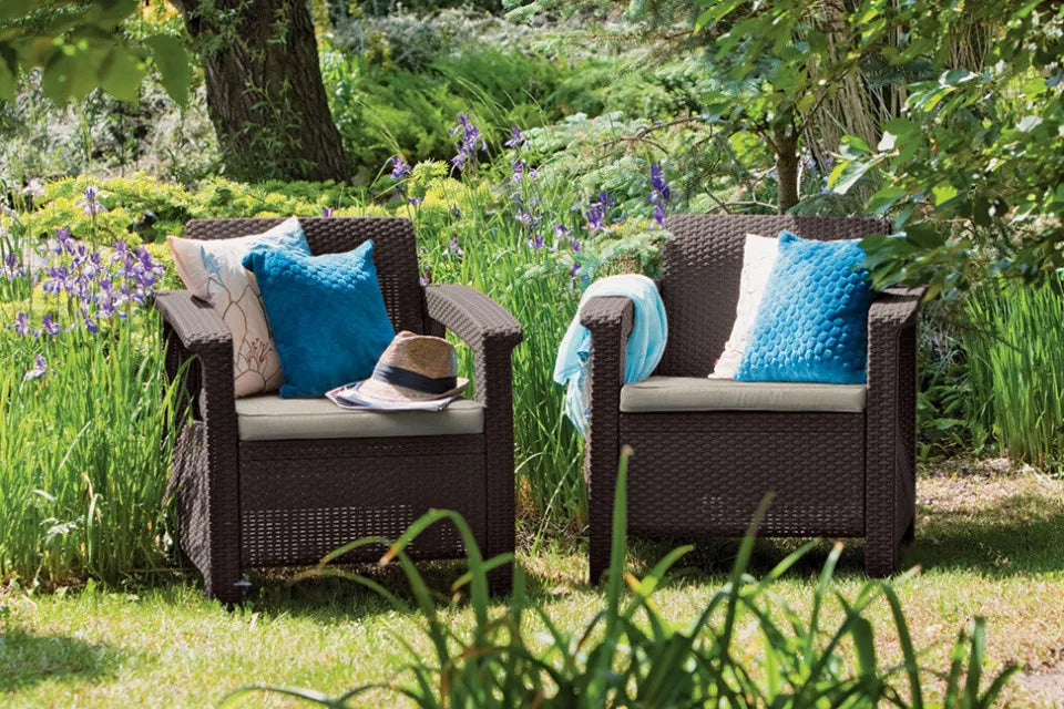 Krēsls Coru Duo 75/70/79 cm brūns - N1 Home