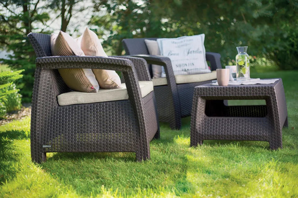 Dārza komplekts Korfu Weeky brūns - N1 Home