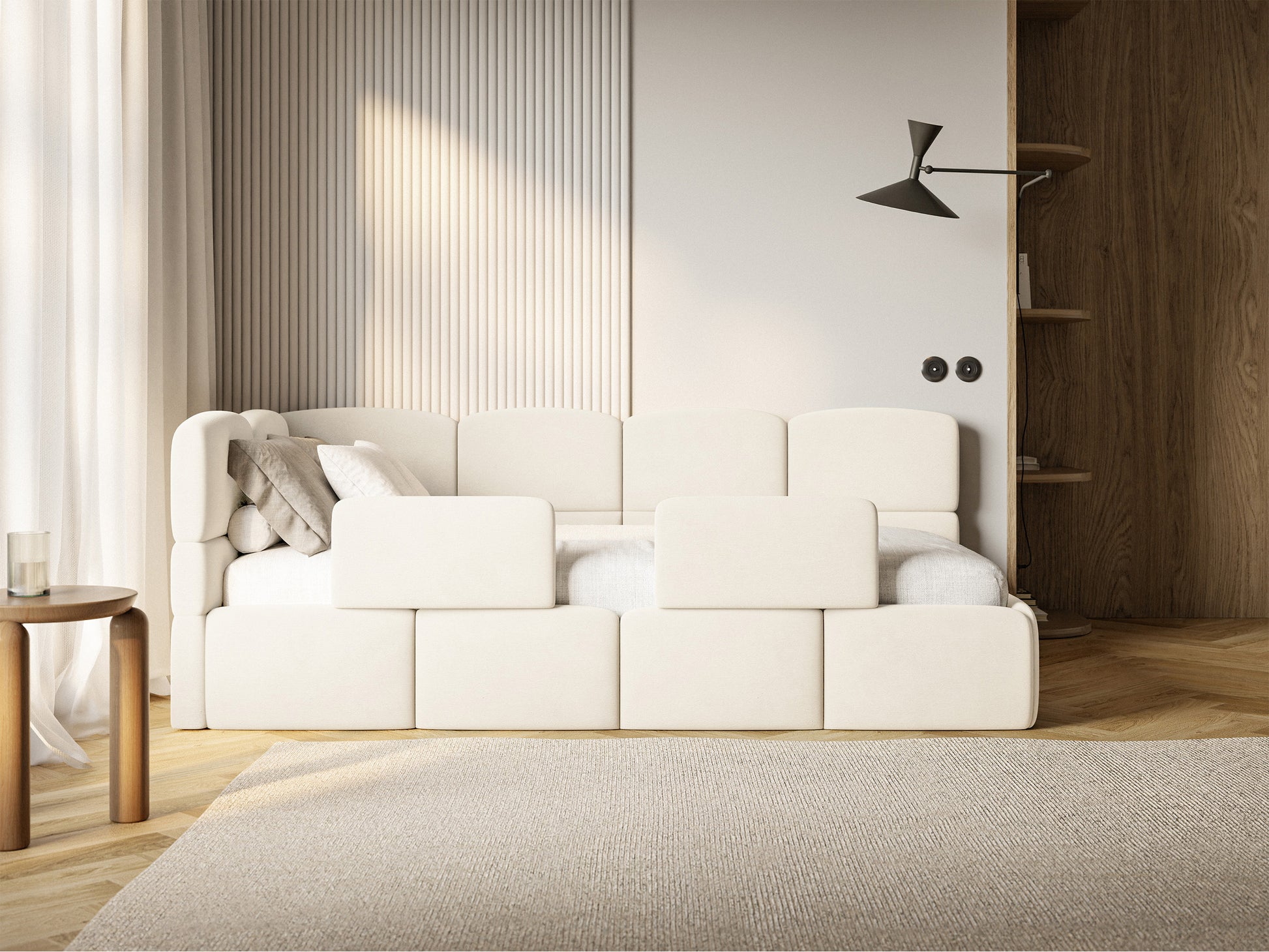 Gulra ar matraci Clod 220/88/110 cm Piano 01 - N1 Home