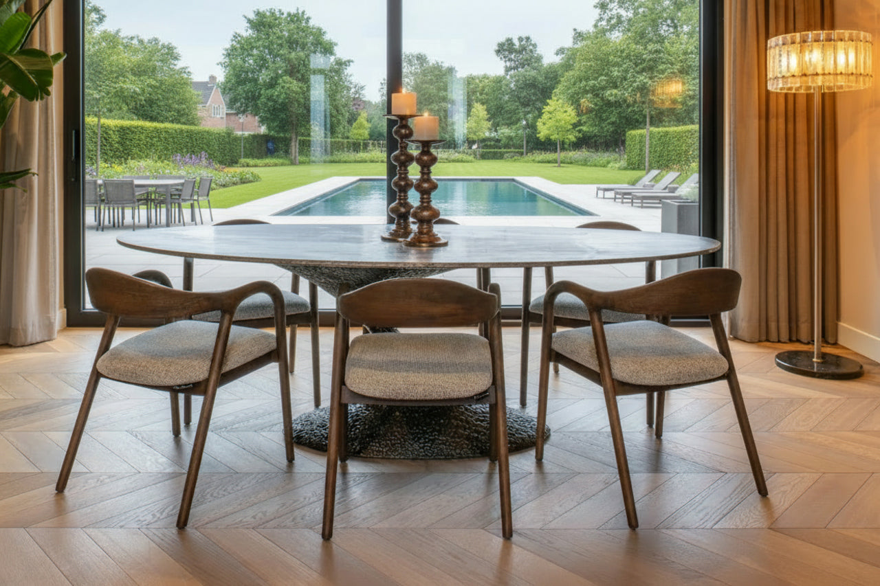 Galds Russo Richmond Interiors 235/76/110 cm ash brown oval