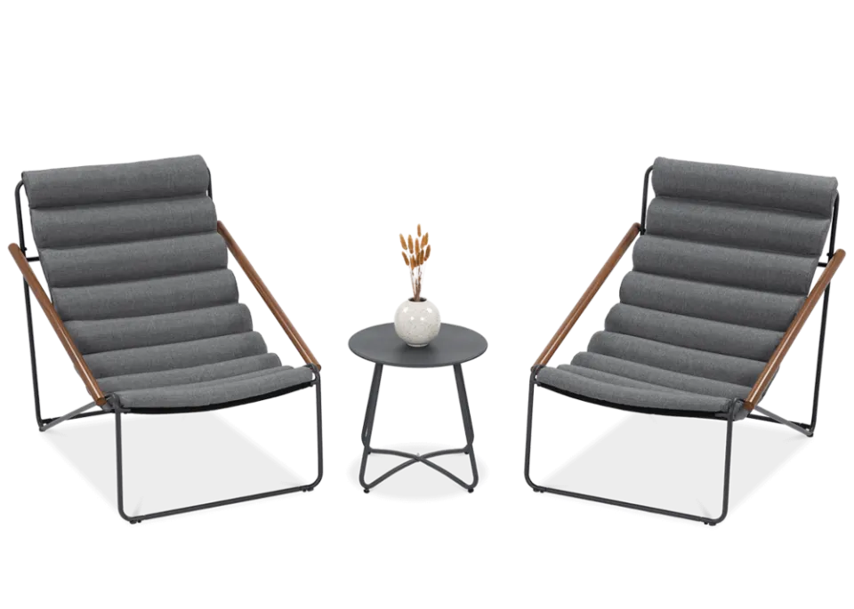 Dārza krēsls Artyk 74/101/85 cm  pelēks - N1 Home