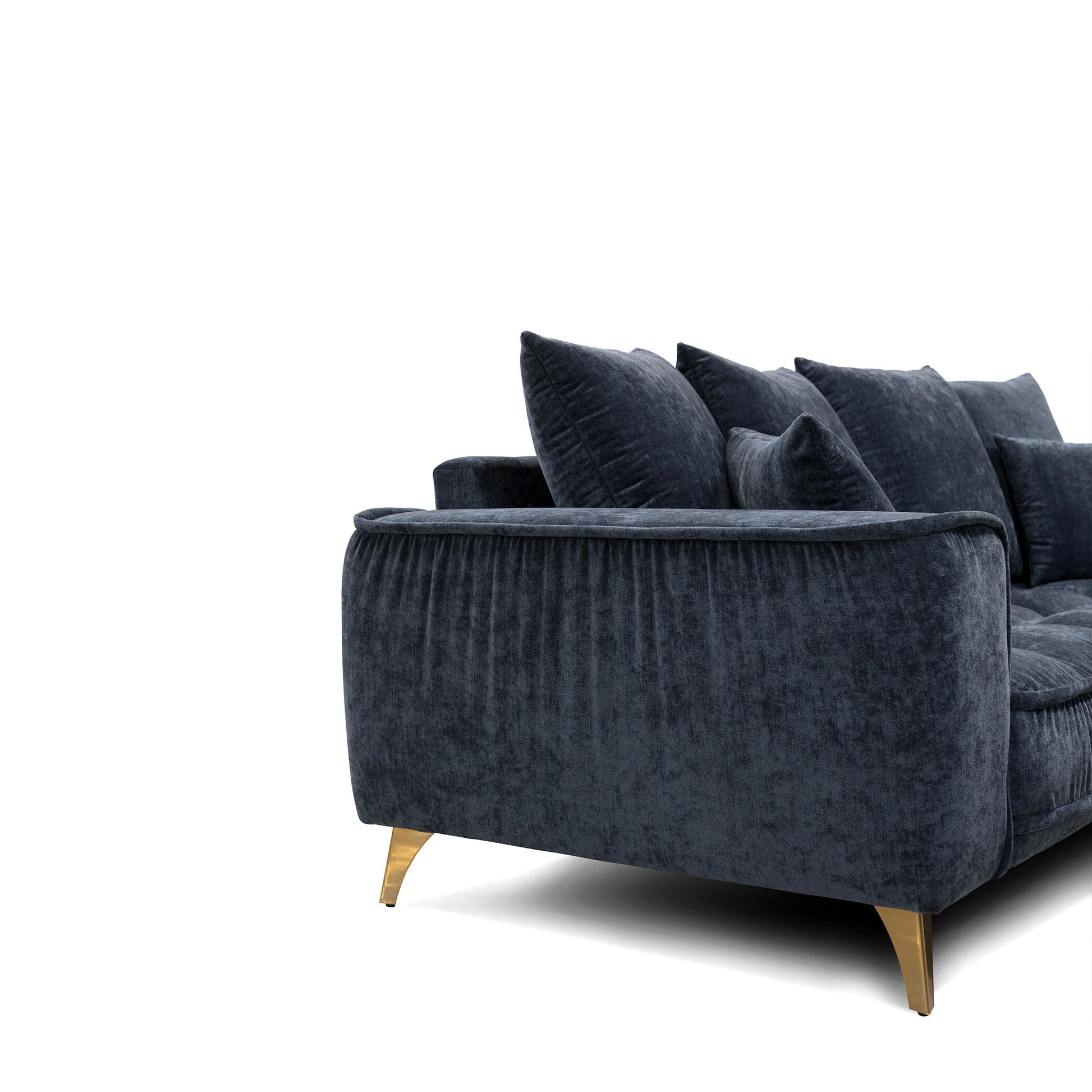 Dīvāns Belavio Befame 150-185/256-288/175-210 cm zils - N1 Home