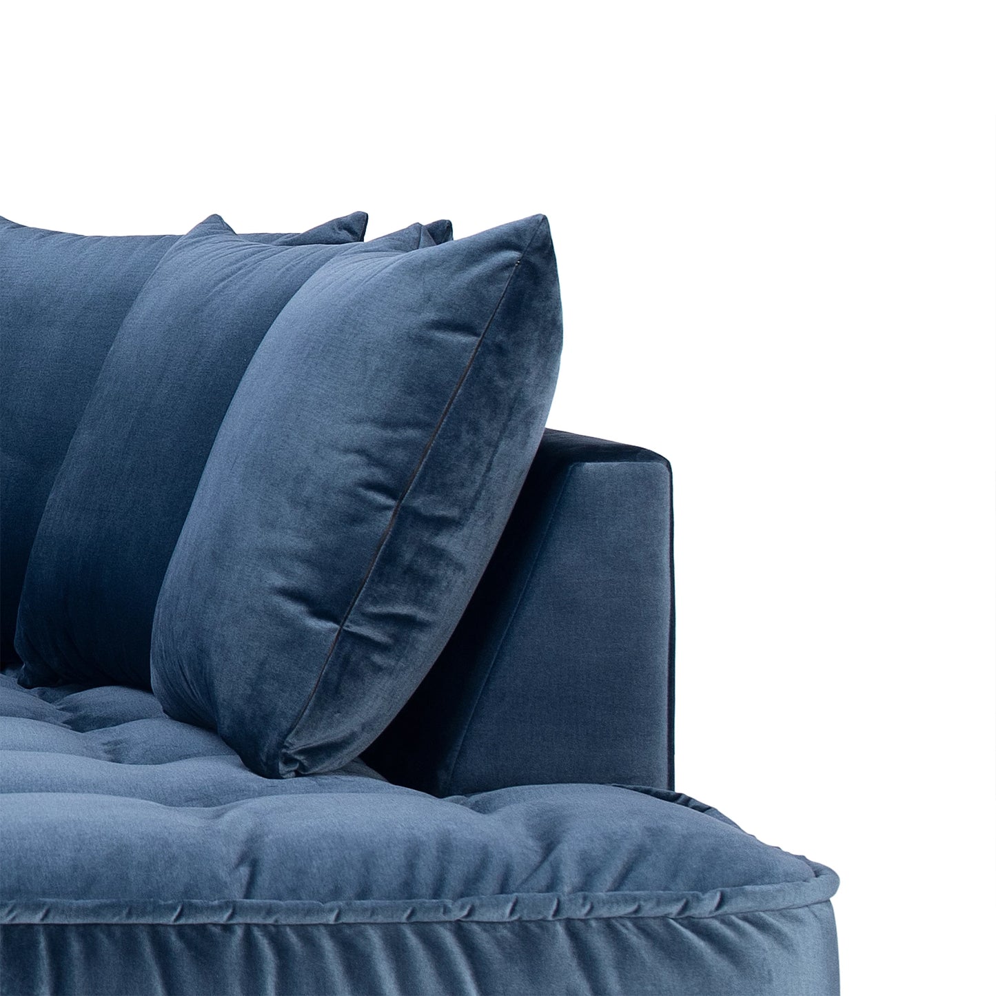 Dīvāns Belavio Befame 150-185/256-288/175-210 cm zils - N1 Home