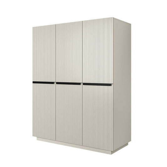 Skapis AUSTIN ar atvilktņas, melns 150/207/62 kašmirs - N1 Home