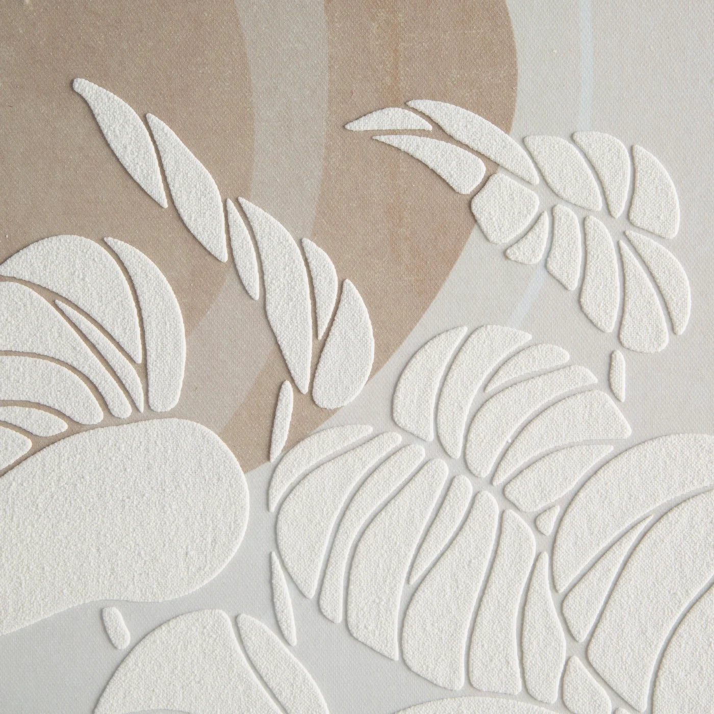 Glezna Leaf 45/60 cm balts/bēšs - N1 Home