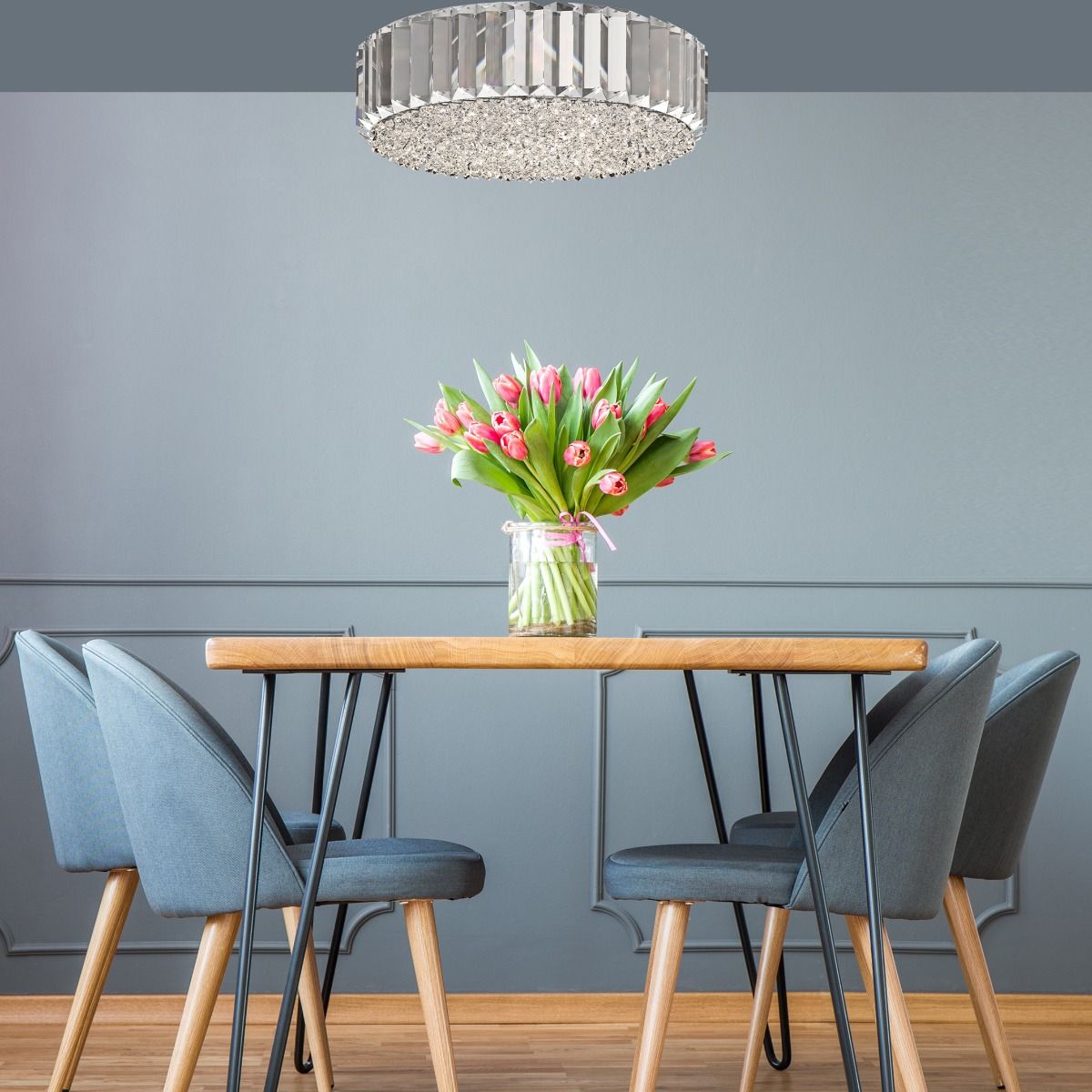 Piekaramā lampa Baron 18/46/46 cm hroms