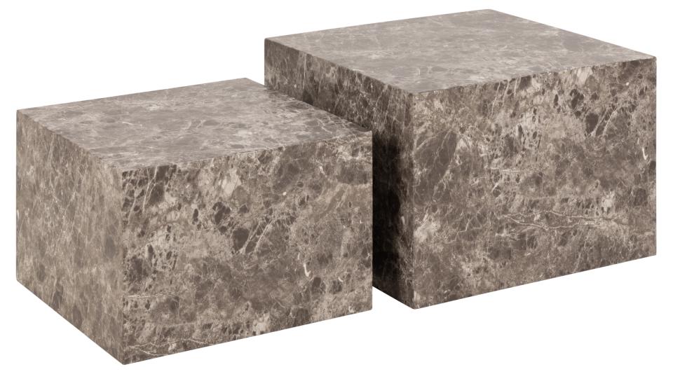 Kafijas galds Dia 58x58x40 cm; 50x50x33 cm gaiši brūns Emperador - N1 Home