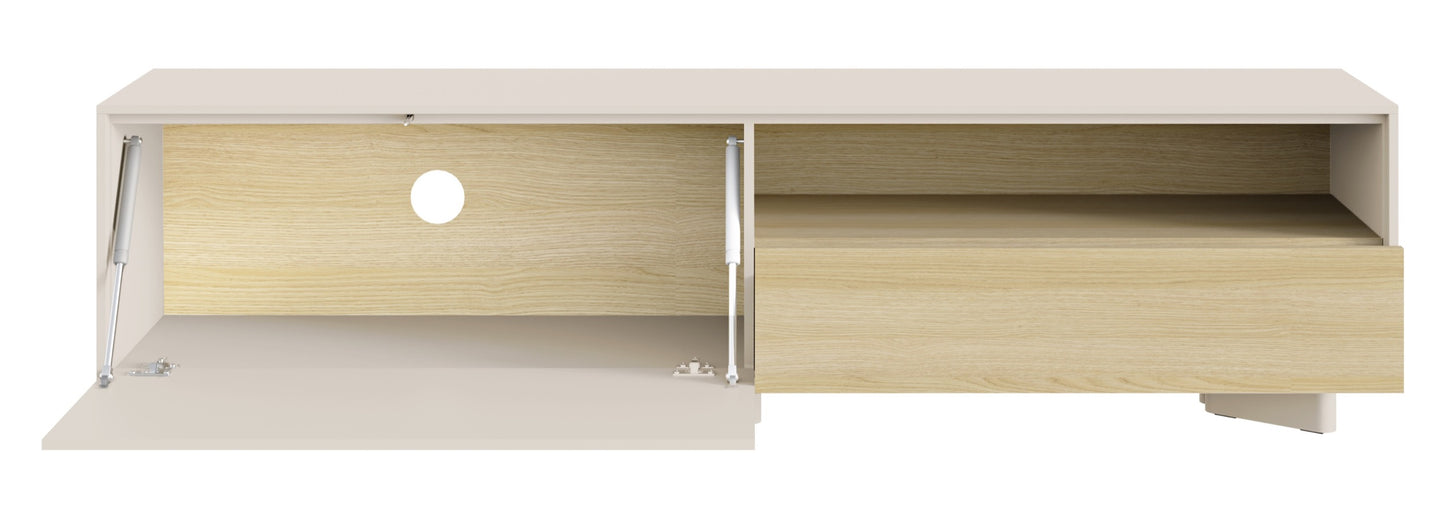 TV skapis Distri 175/46/35 cm Vičencas ozols/kašmirs