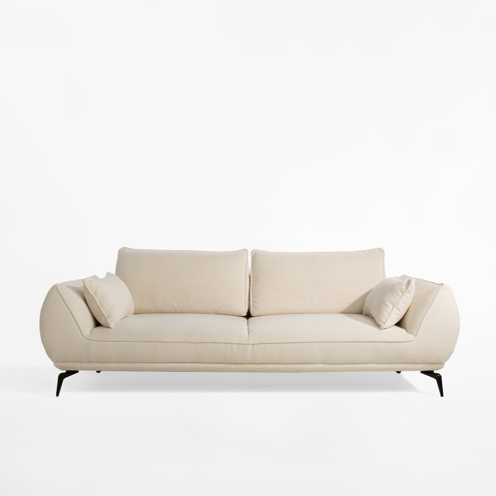 Dīvāns Cavi 86/118/249 cm krēms, pelēks - N1 Home