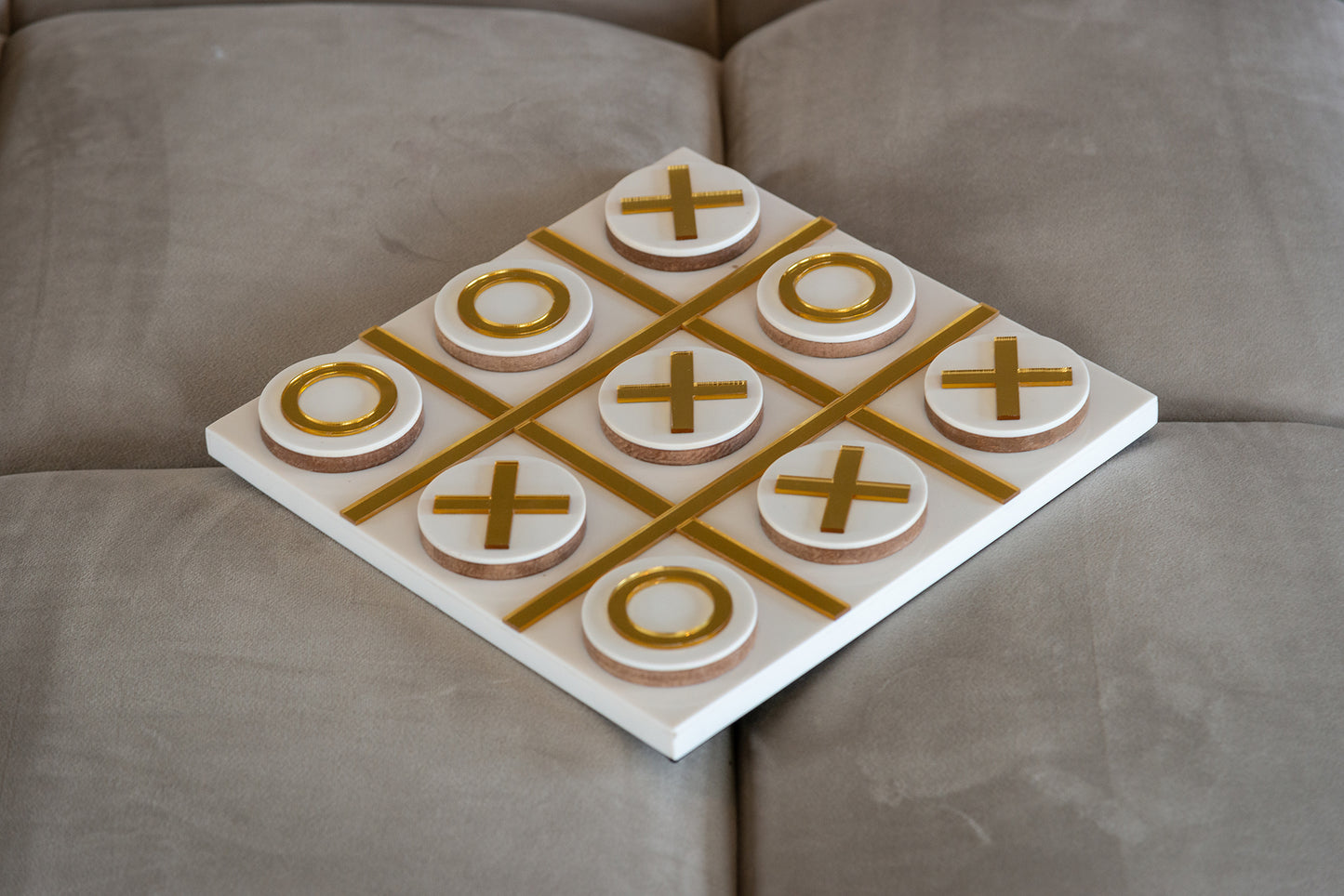 Dekoratīvs priekšmets Richmond Interiors Tic tac toe Maylie 2/26/26 cm balts - N1 Home