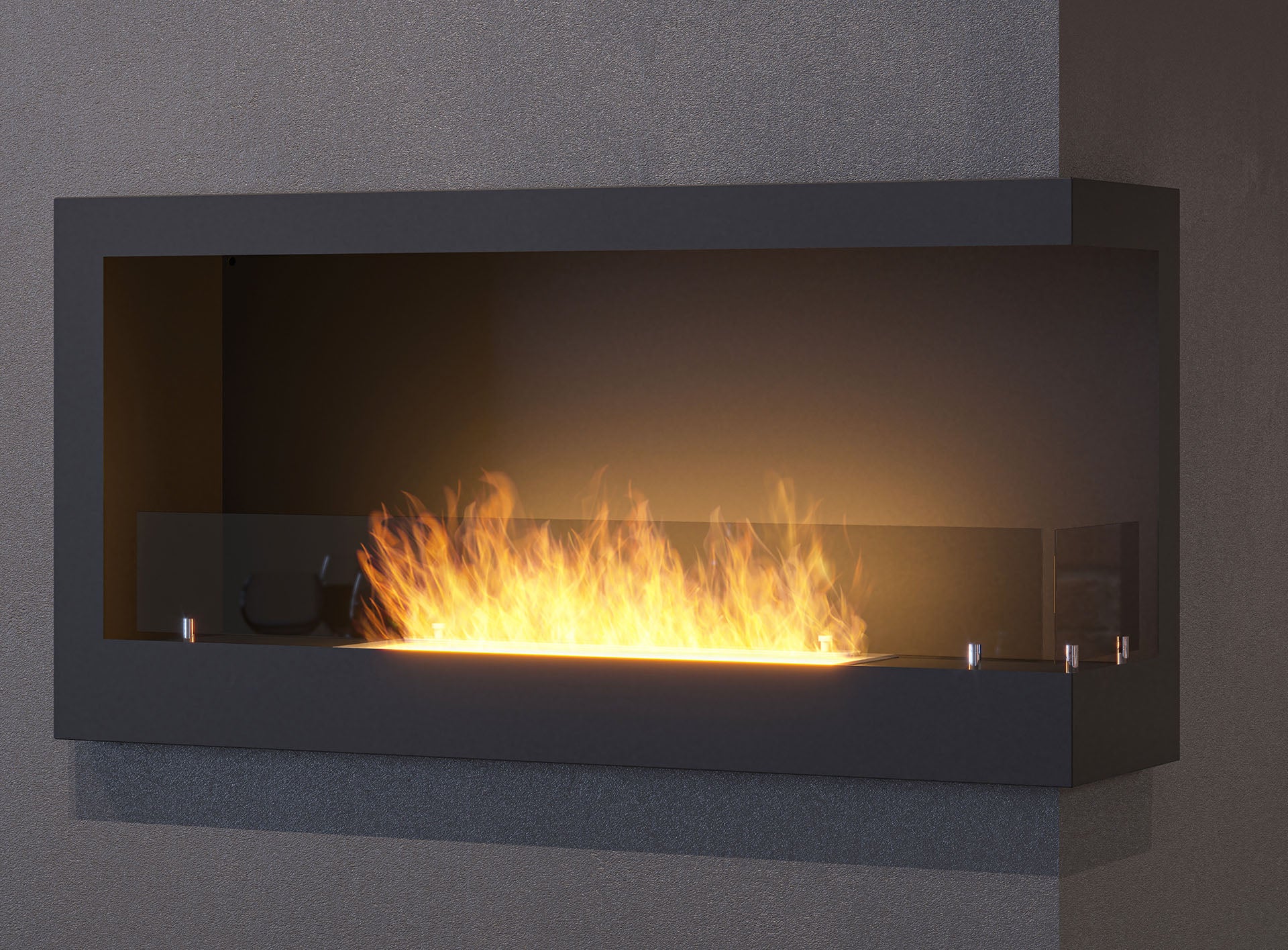 Biokamīns Cornia 90/45/24 cm melns - N1 Home