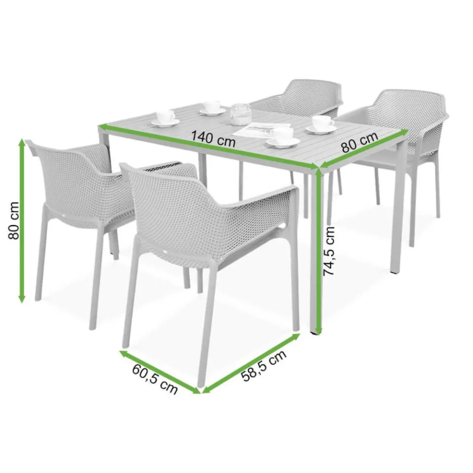 Dārza komplekts Narvi Netli antracits - N1 Home