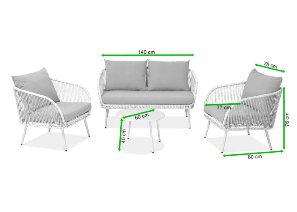 Dārza komplekts Fory Kaf ohra/melns - N1 Home