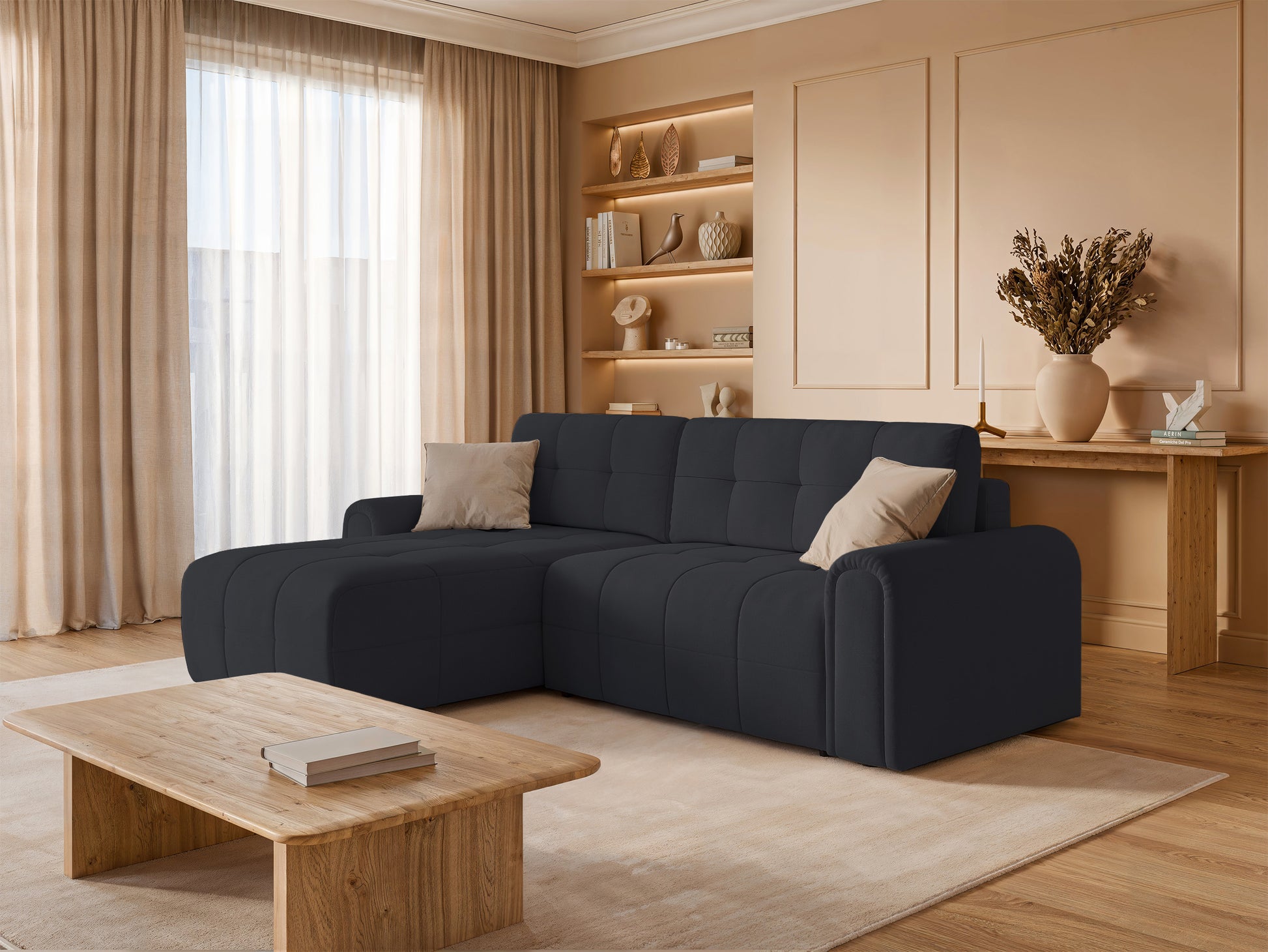 Dīvāns Simol 268/94/180 cm Storm 97 - N1 Home