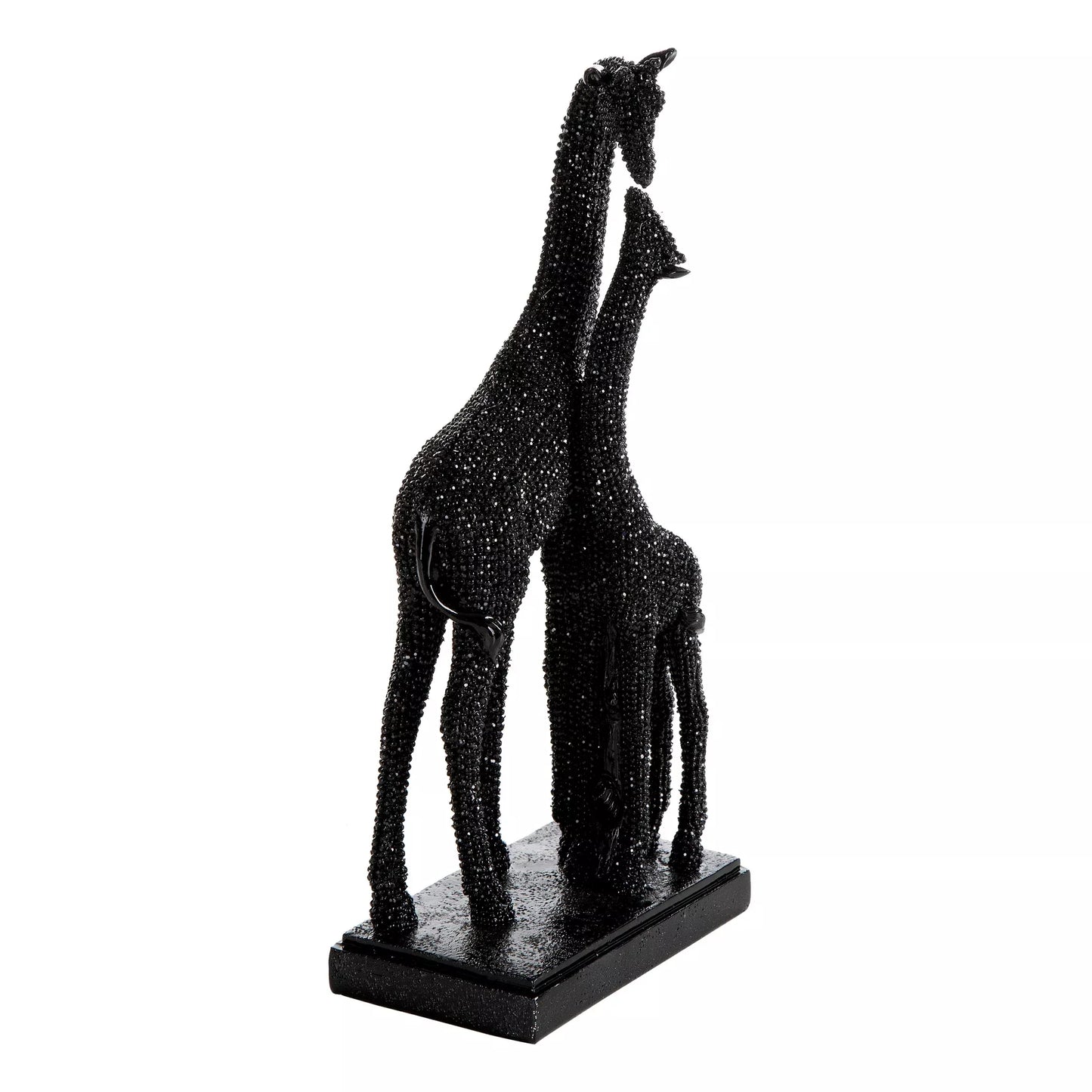 Dekoratīva figūriņa Žirafe ar smalku, strukturētu rakstu 12/7/26 cm melns - N1 Home