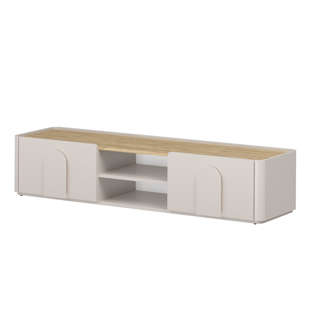 TV skapis Amil 170/35.5/48 cm Kašmirs/Eļļots ozols - N1 Home