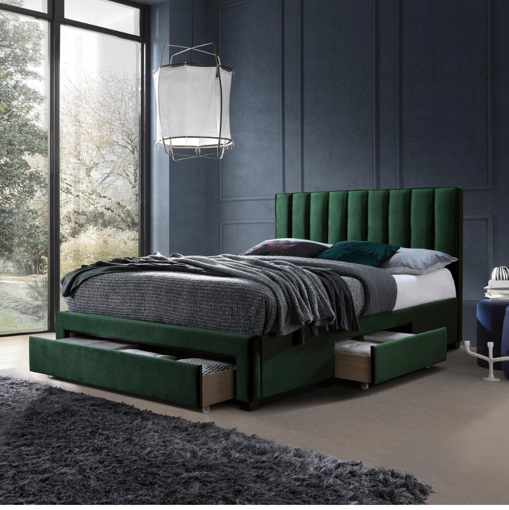 Gulta Grasia 214/145/11 cm tumši zaļs - N1 Home