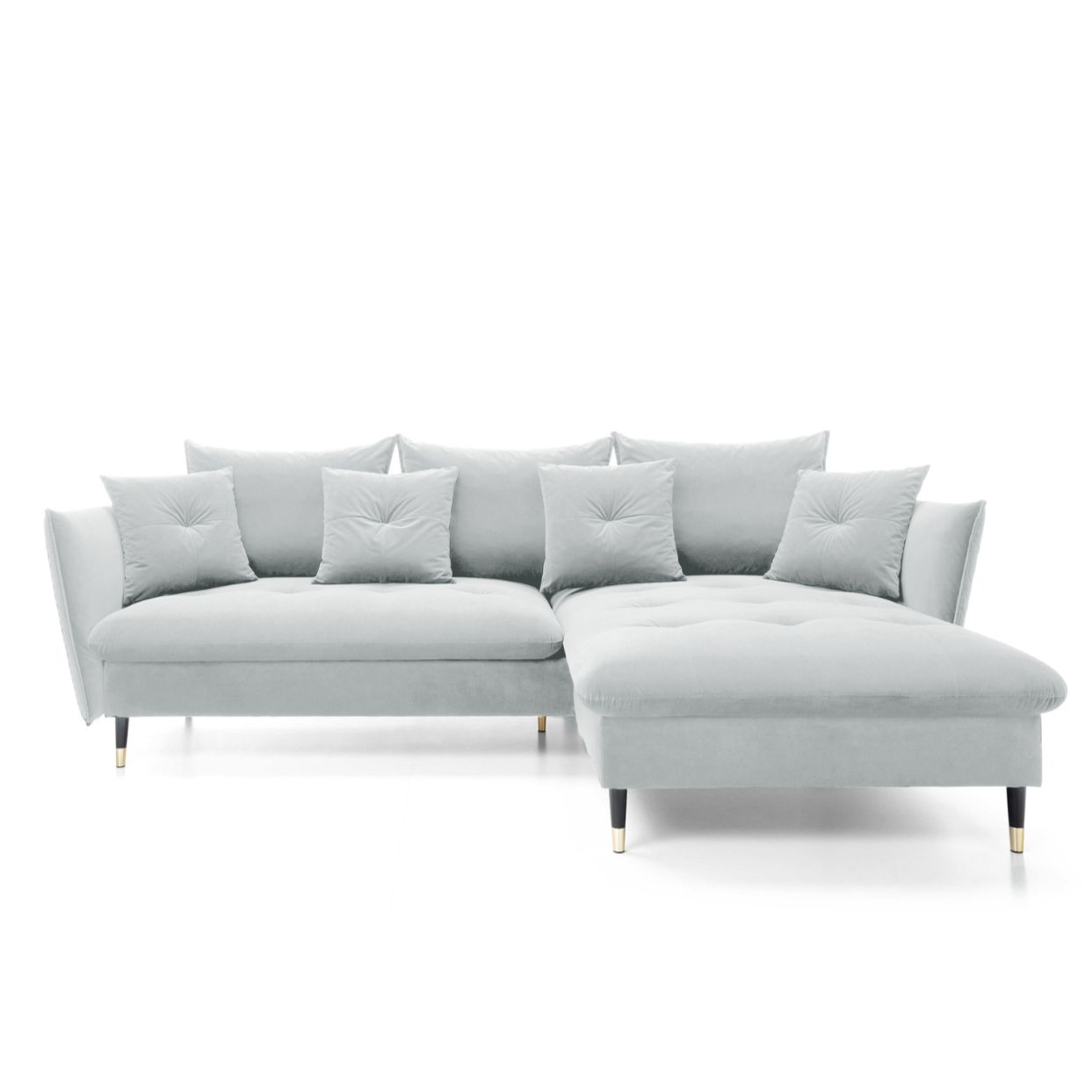 Dīvāns Bazlam 91/258/167 cm Matt Velvet 83 - N1 Home