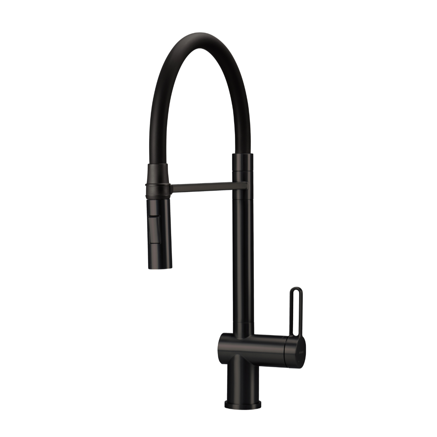 Virtuves jaucējkrāns ar elastīgu izteku - 2 veidu strūklas Magnetic 533 mm nero - N1 Home