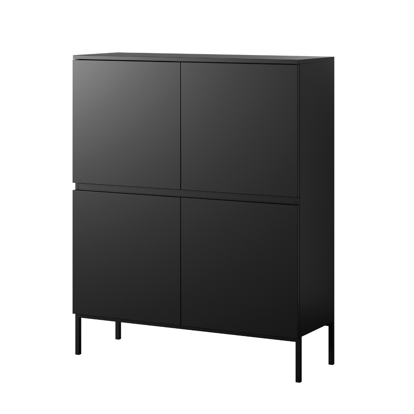 Kumode Bommo 100/122/35 cm melns