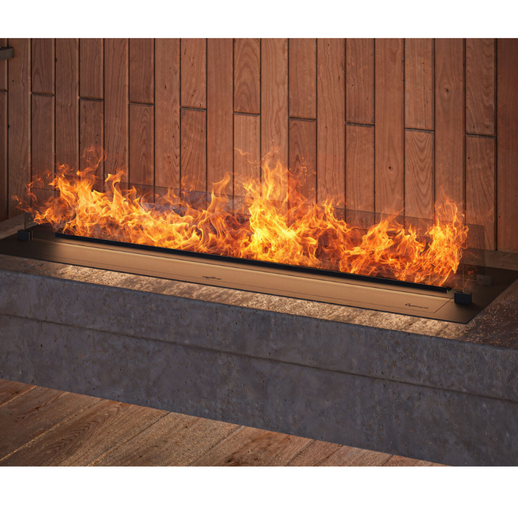 Elektriskais kamīns Infir 120/40/20 cm melns - N1 Home