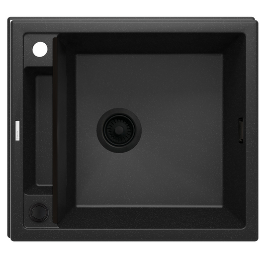 Granīta izlietne Magnetic 560 x 500 x 219 grafīta metālisks - N1 Home