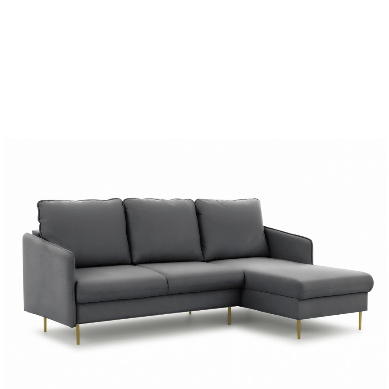 Dīvāns Tai 222/95/161 cm Velluto 18/zelts kājas - N1 Home