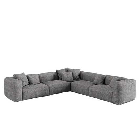 Dīvāns Martina Micadoni 316/75/316 cm Boucle Mogra Graphite