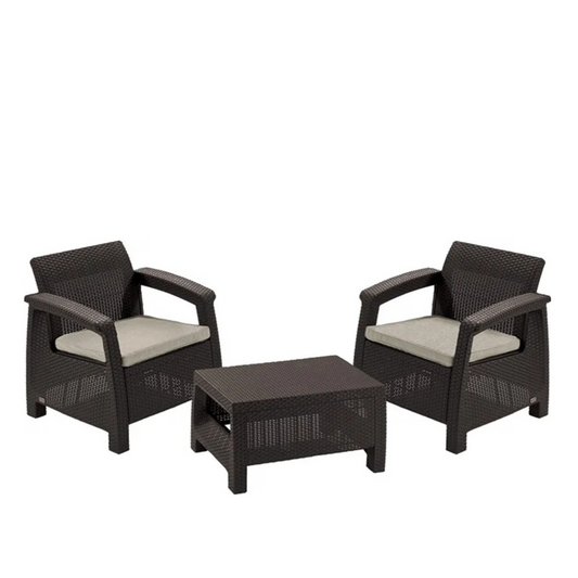 Dārza komplekts Korfu Weeky brūns - N1 Home