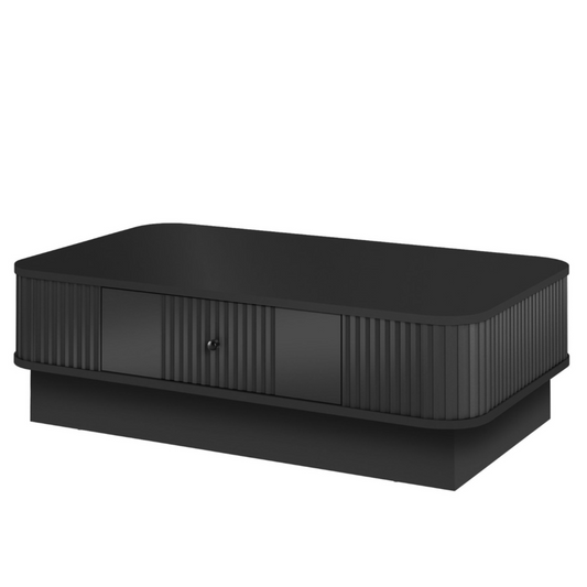 Kafijas galdiņš Vespa 103/32/60 cm melns/melns - N1 Home