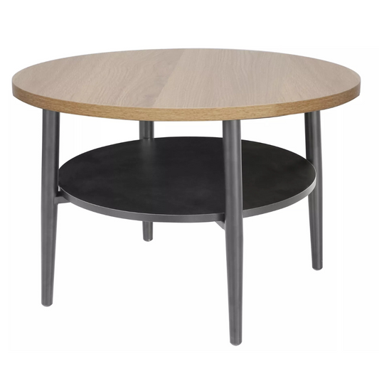 Kafijas galdiņš Ellaya 45/60 cm ozols/melns - N1 Home