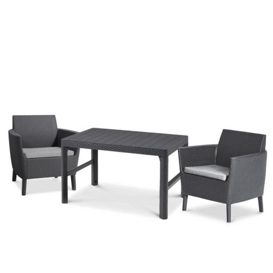 Balkona komplekts Sali Duo grafīts - N1 Home