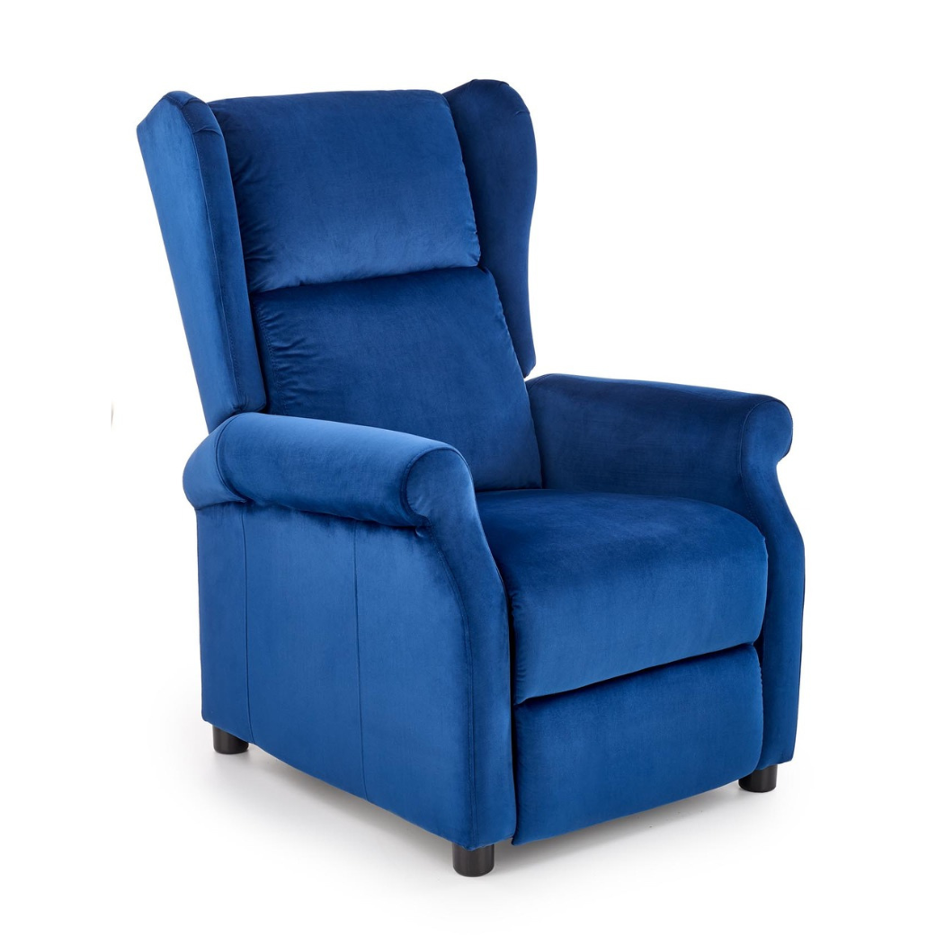 Krēsls Agusta 75/92-160/107-83/45 cm zils - N1 Home