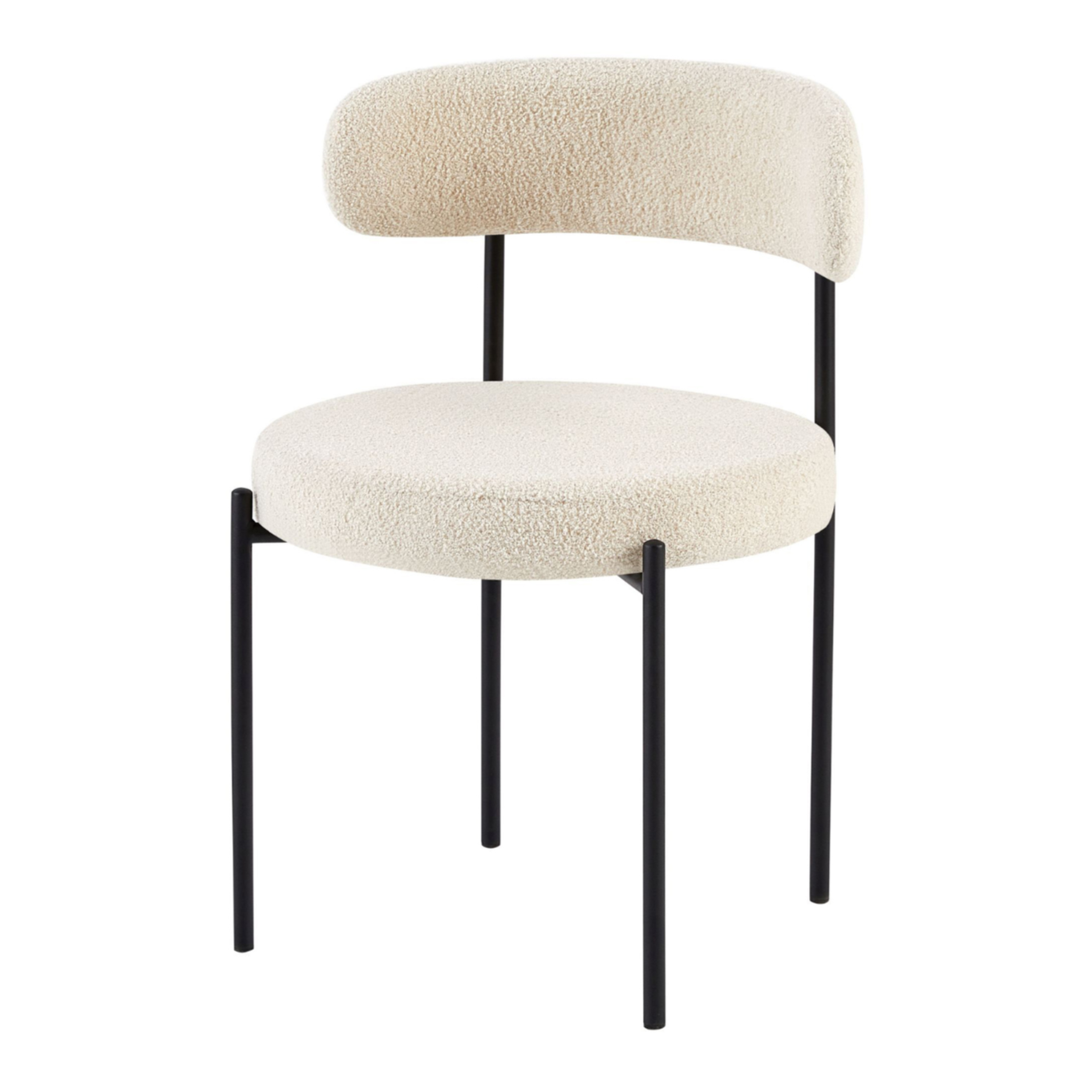 Krēsls Femisa 77/50/55 cm gaiši bēšs bukle - N1 Home