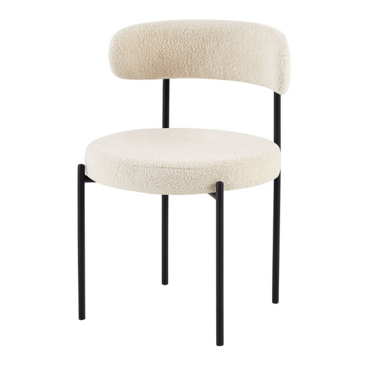 Krēsls Femisa 77/50/55 cm gaiši bēšs bukle - N1 Home