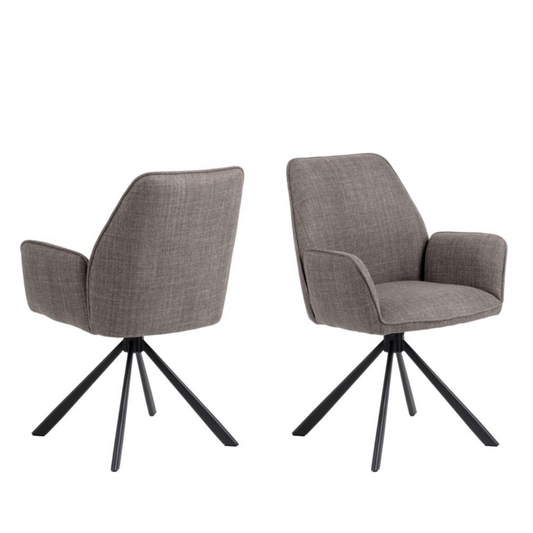 Krēsls Glens 61/63/88 cm gaiši pelēkbrūns - N1 Home