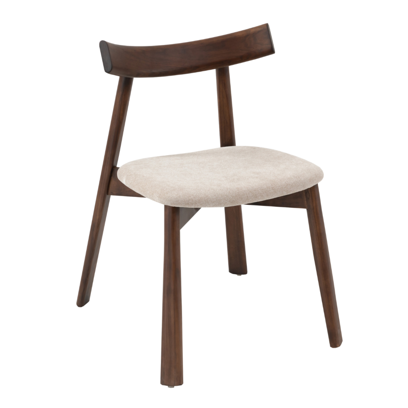 Krēsls Delis 79/48/59 cm rieksts/bēšs - N1 Home