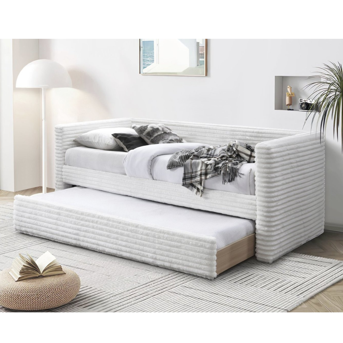 Gulta Alams 221/95/83 cm krēms - N1 Home