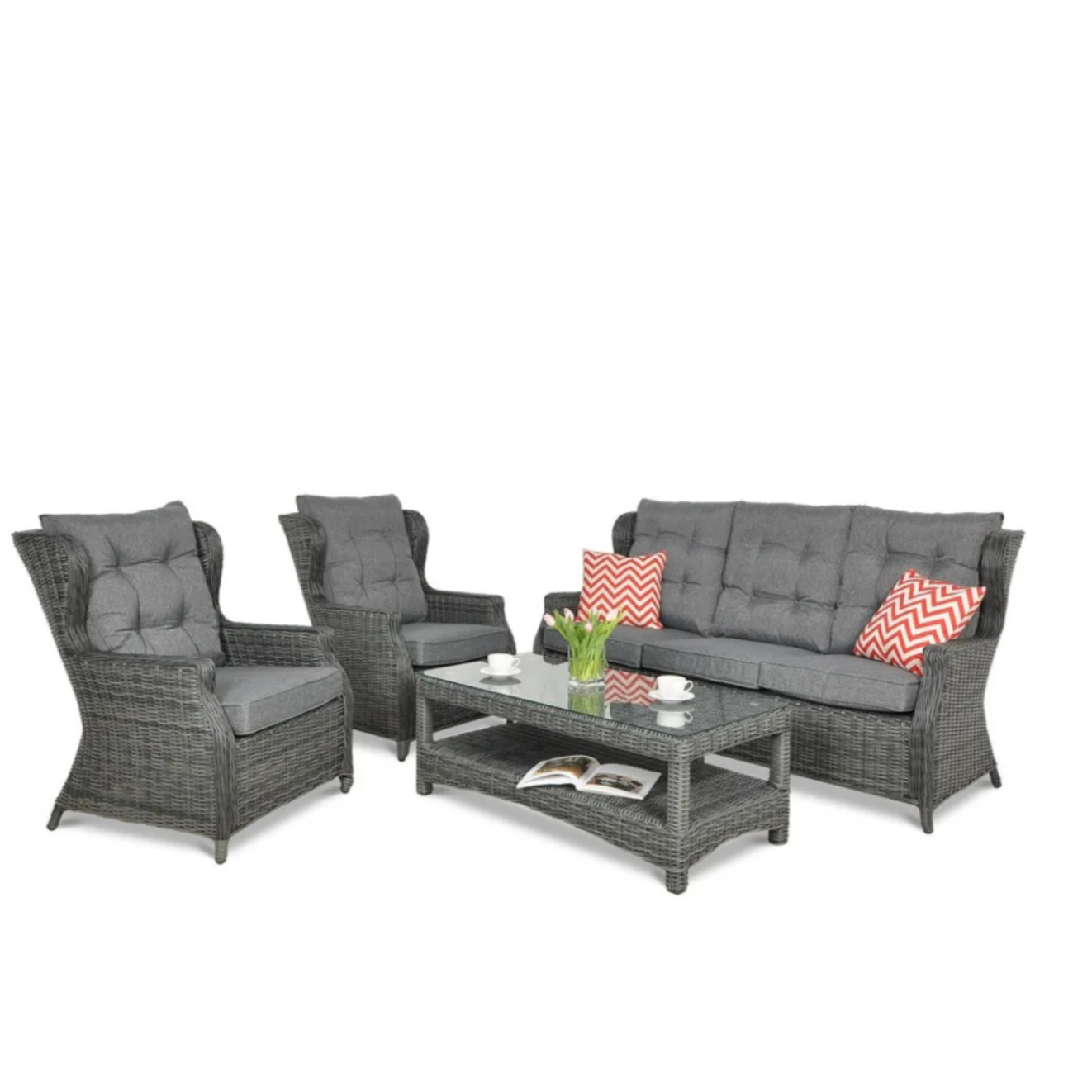 Dārza komplekts Trivo 3 tumši pelēks - N1 Home