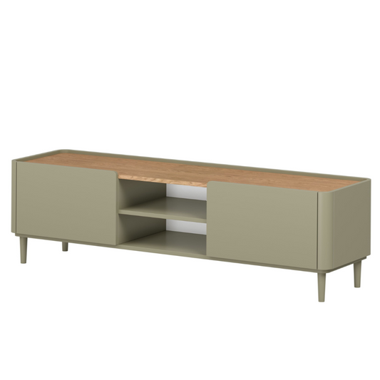 TV skapis Elva 170/48/48 cm Eikalipts / Baltijas kāpu ozols - N1 Home