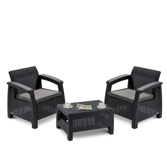 Dārza komplekts Korfu Weeky grafīts - N1 Home