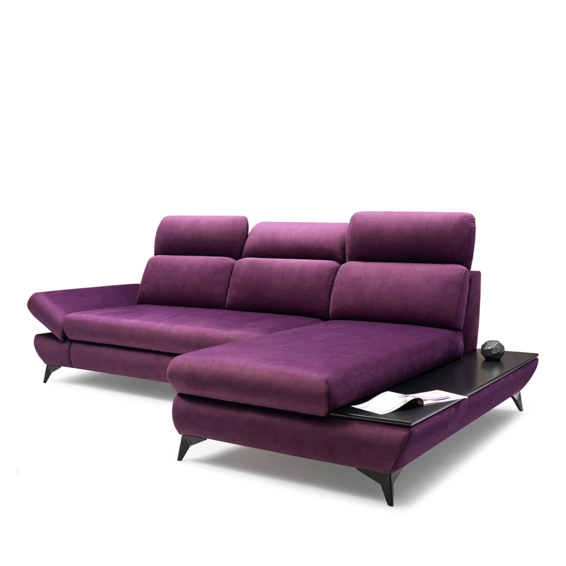 Dīvāns Tito 280/90-120/96-166 cm purple - N1 Home