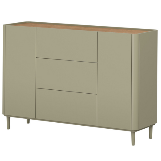 Kumode Elva 150/102/48 cm Eikalipts / Baltijas kāpu ozols - N1 Home