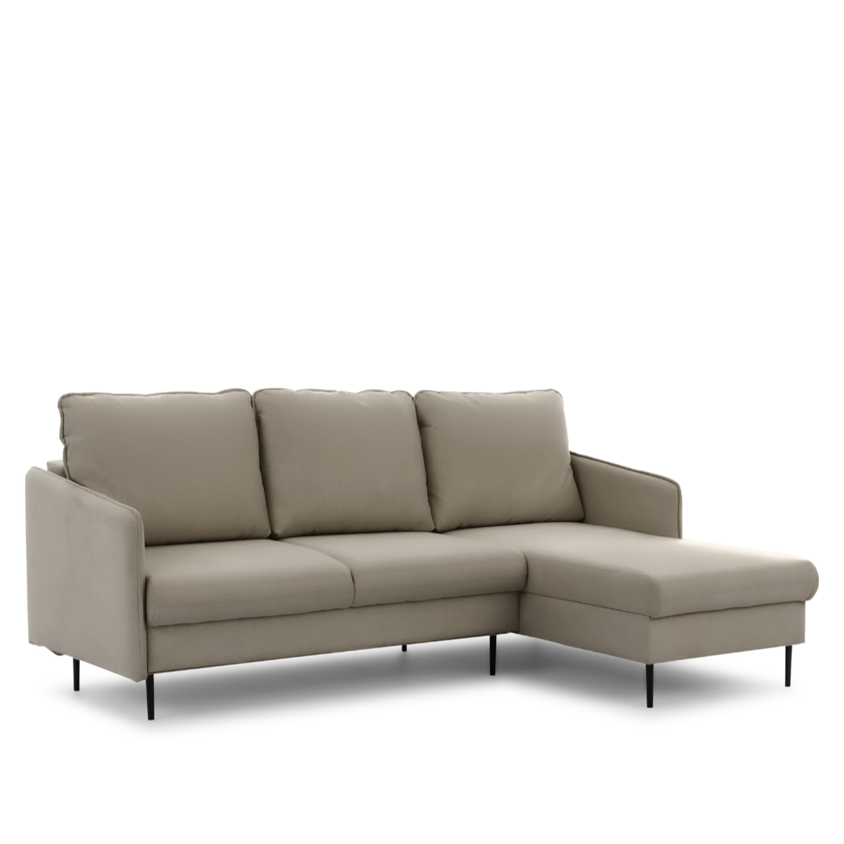 Dīvāns Tai 222/95/161 cm Velluto 3/melnas kājas - N1 Home