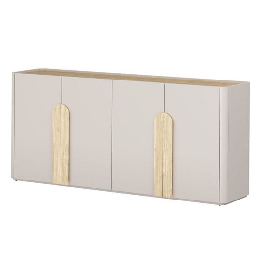 Kumode Amil 200/89/48 cm Kašmirs / Eļļots ozols / Gaišs ozols - N1 Home